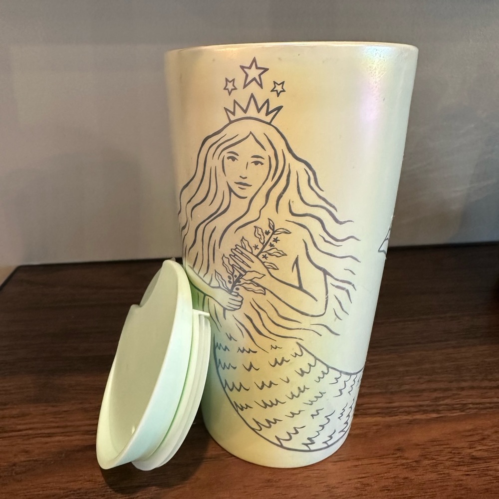 Starbucks Ceramic Mermaid Tumbler used Limited Edition